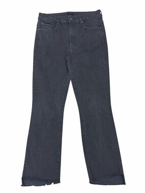 MOTHER The Insider Crop Step Fray Not Guilty Black Jeans
